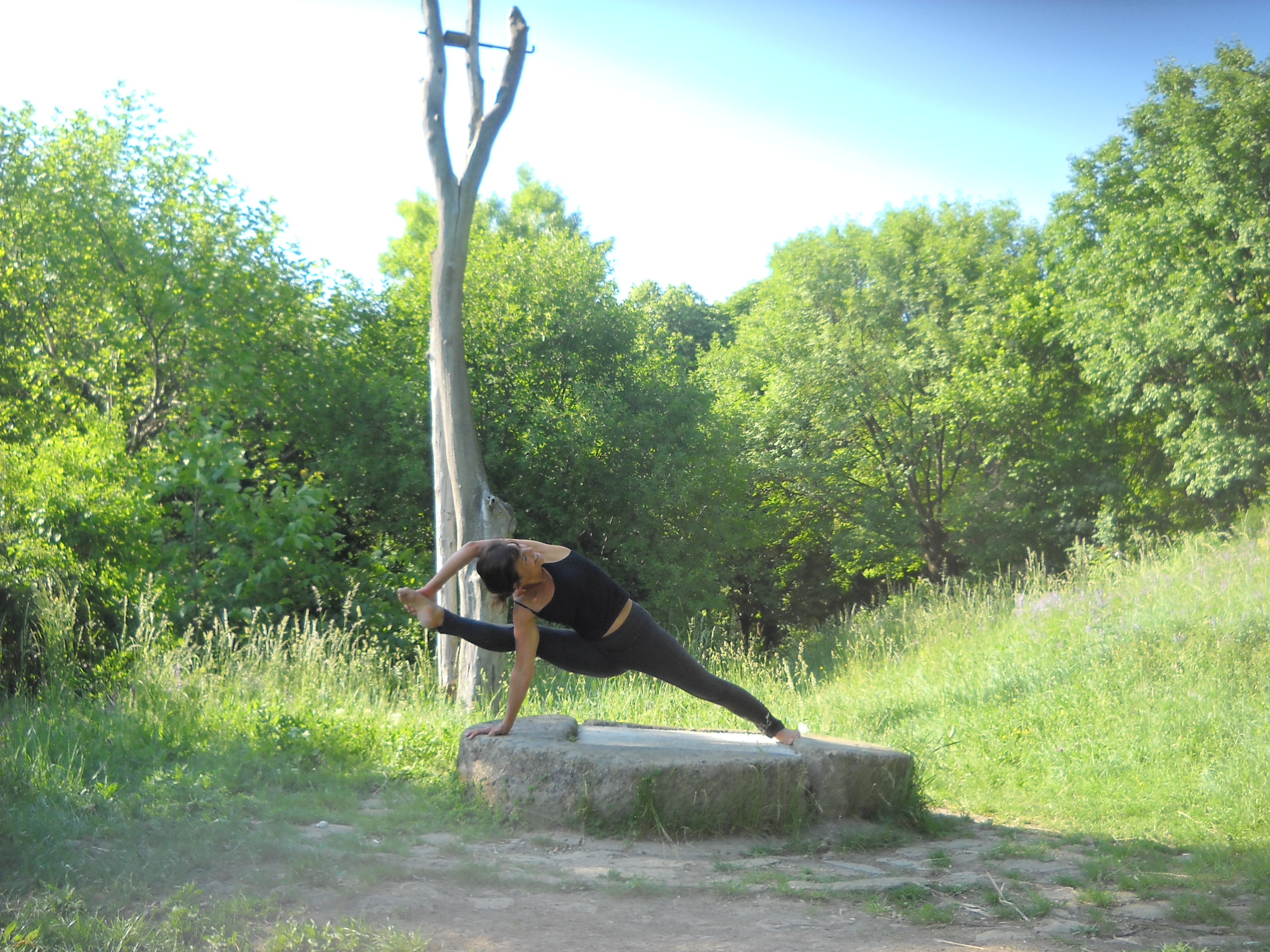 Yoga on the well!